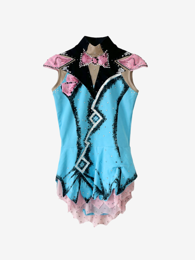 Justaucorps de GR bleu SUIT PINK