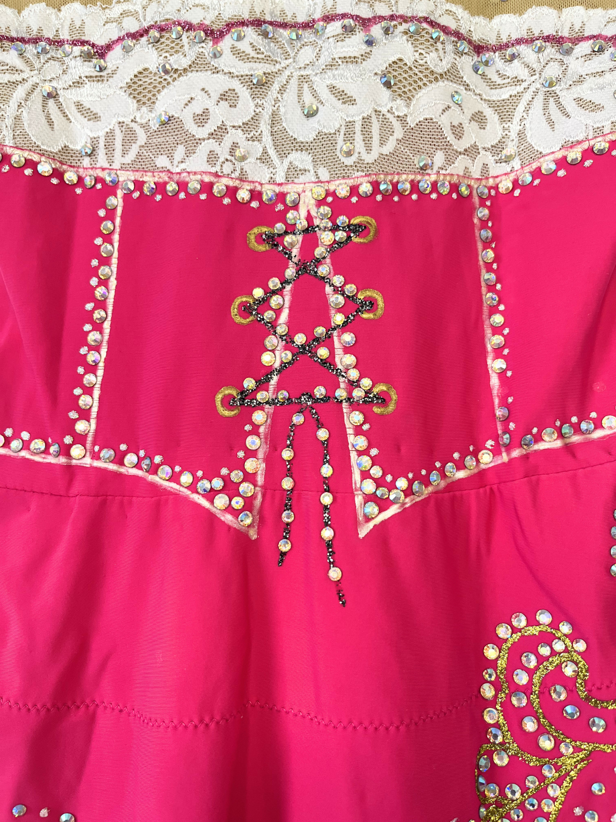 Justaucorps GR rose BRAIDS PINK