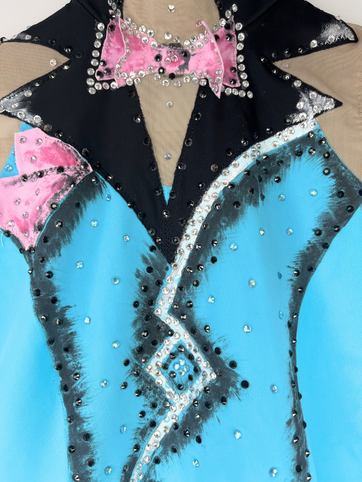 Justaucorps de GR bleu SUIT PINK