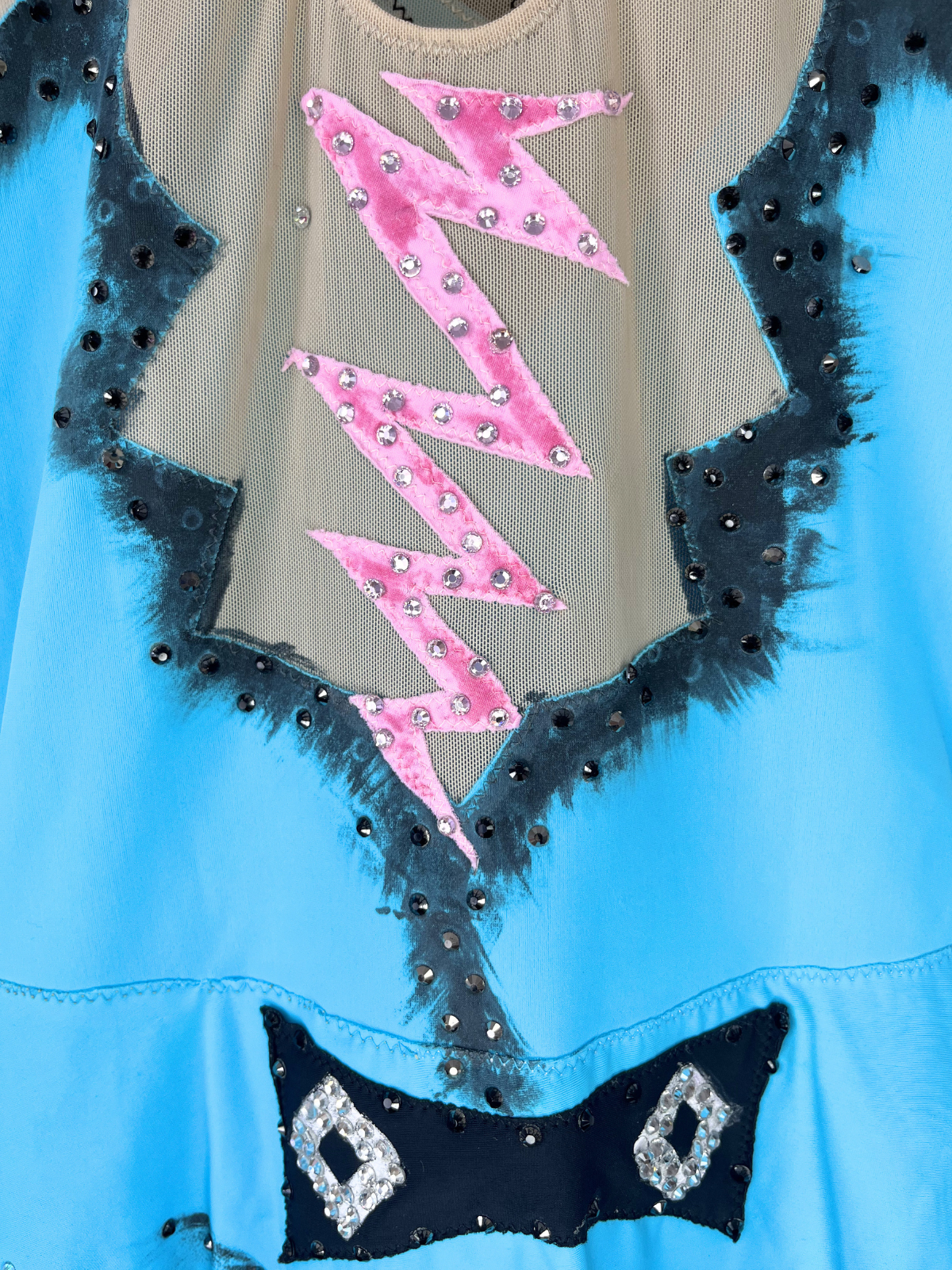 Justaucorps de GR bleu SUIT PINK