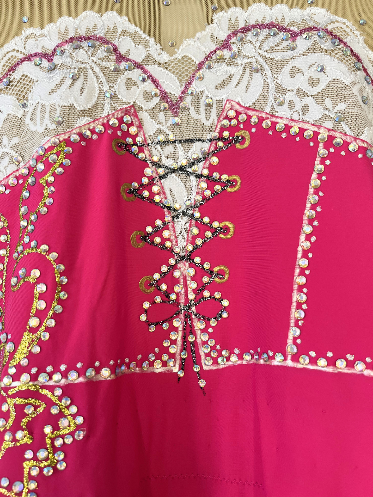 Justaucorps GR rose BRAIDS PINK