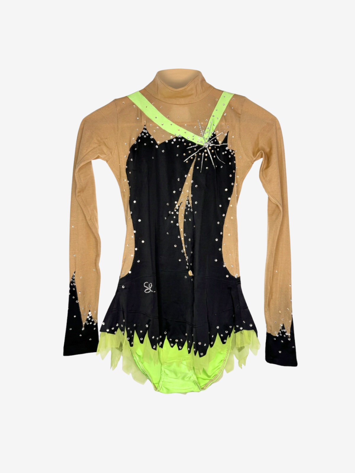 Justaucorps GR noir et vert EFFERVESCENCE