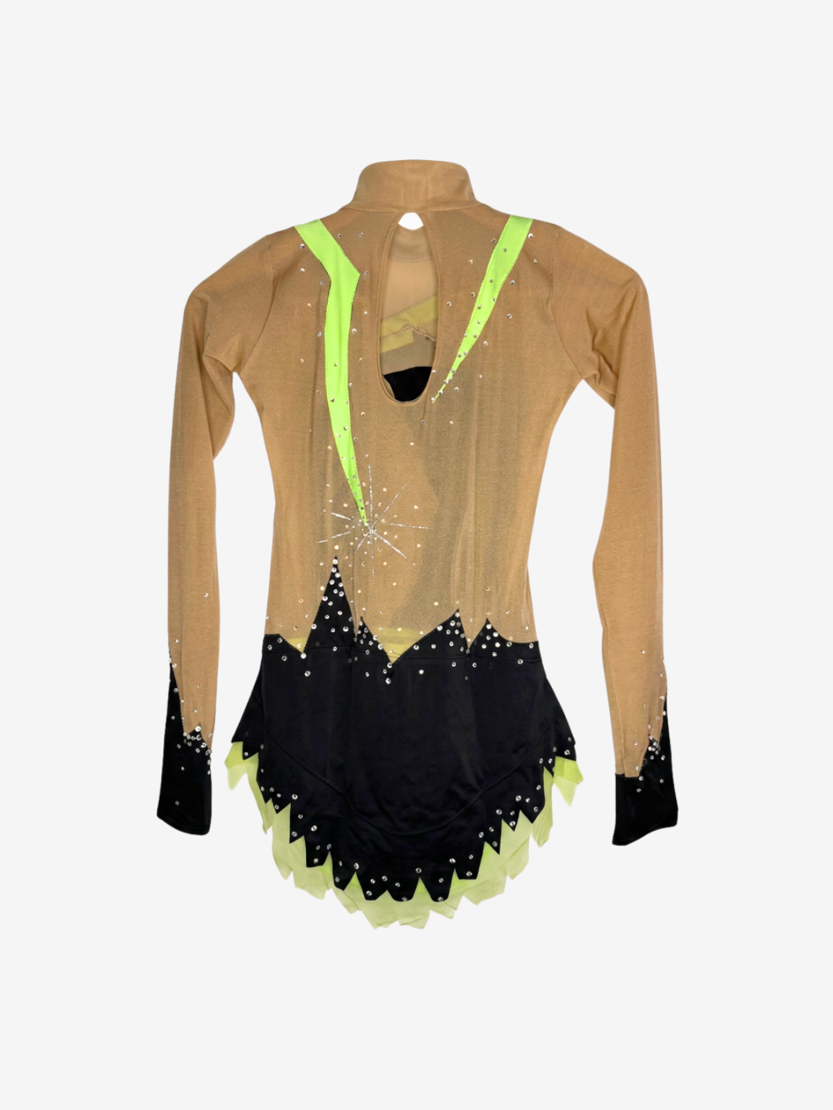 Justaucorps GR noir et vert EFFERVESCENCE