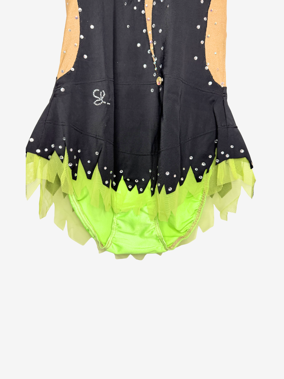 Justaucorps GR noir et vert EFFERVESCENCE